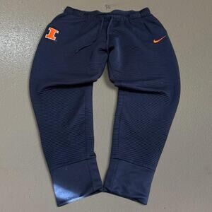 Y2K Nike University of Illinois Fleece Jogger Style Sweatpants Size Men’s 2XL